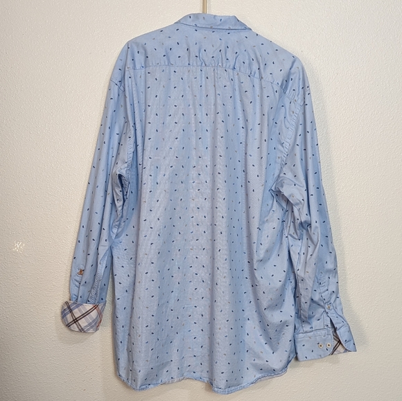 FREDRICK MARTIN Dress Shirt Men's XXL Extra Fine Cotton Business Casual Preppy - Picture 7 of 9